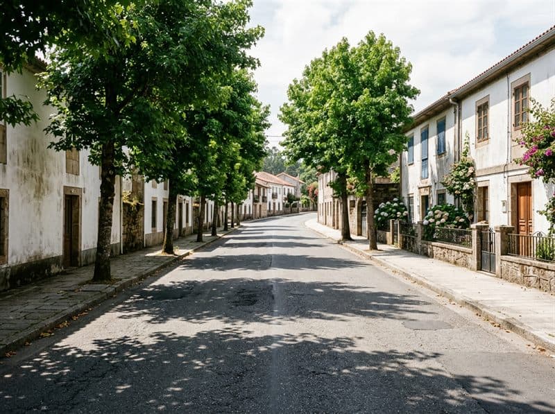 Casa en un entorno residencial de Pontevedra